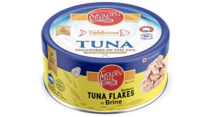 GOLDEN PRIZE TUNA FLAKES IN BRINE 185GM