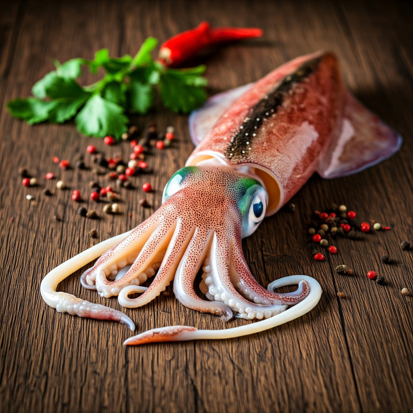 SQUID WHOLE WITH SKIN