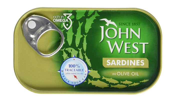 JOHN WEST SARDINES IN OLIVE OIL 120G