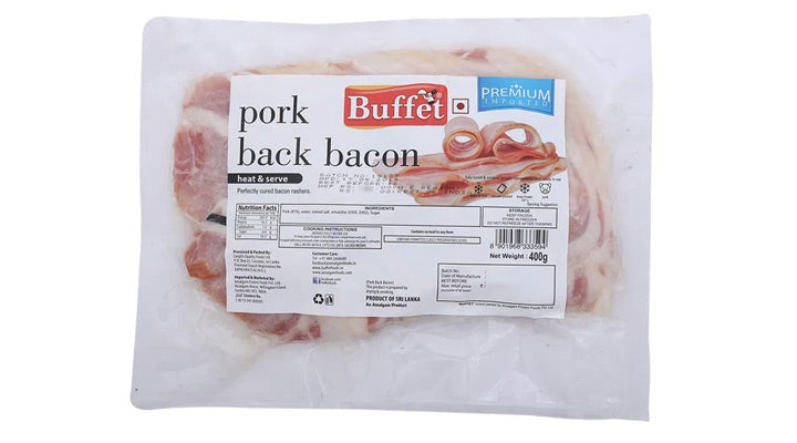BUFFET PORK BACK BACON 400G
