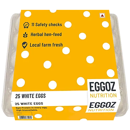 EGGOZ WHITE EGGS 25PCS
