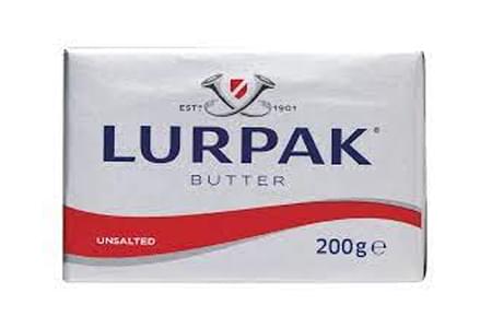 LURPAK BUTTER UNSALTED 200GM