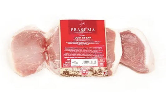 PRASUMA PORK LOIN STEAK 400GM