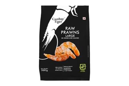 CAMBAY TIGER LARGE PRAWNS.200GM