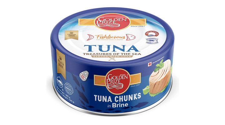 GOLDEN PRIZE TUNA CHUNKS IN BRINE 185 GM
