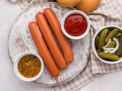 CHICKEN HOT DOG SAUSAGES 250GM