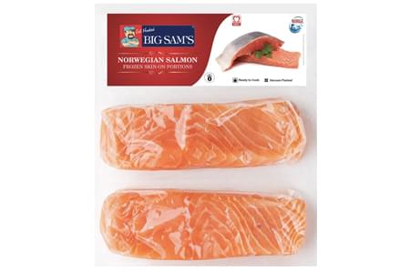 BIG SAM SALMON FISH WITH SKIN 250G