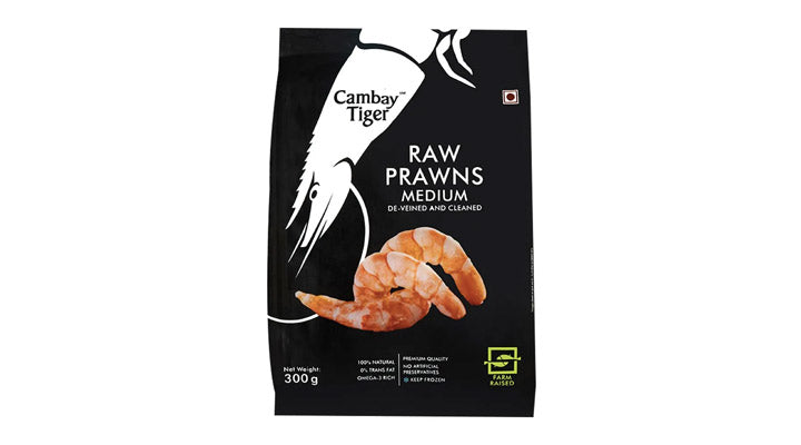 CAMBAY TIGER MEDIUM PRAWNS 300G