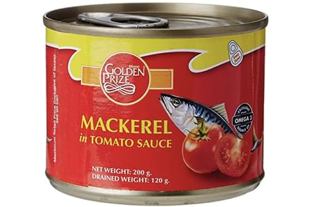 GOLDEN PRIZE MACKREL IN TOMATO SAUCE 200G