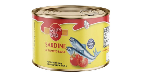 GOLDEN PRIZE SARDINE IN TOMATO SAUCE 200GM